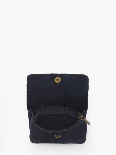Coin Purse Leather Milano Blue velvet VE23091 other view 1