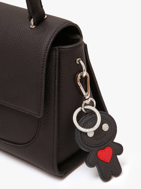 Porte-clefs Love Manga Cuir Nathan baume Gris original n 718N vue secondaire 1