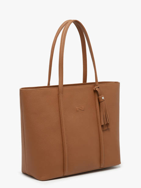 Sac Porté épaule Nathan Cuir Nathan baume Marron nathan 1 vue secondaire 2