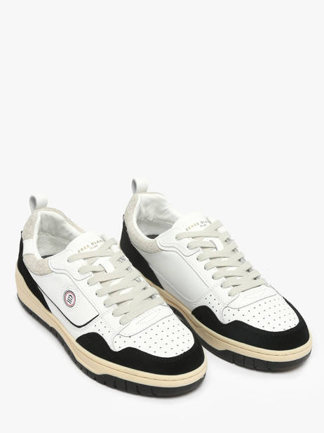 Sneakers La Vernaz In Leather Serge blanco Black men CHA2340P other view 2