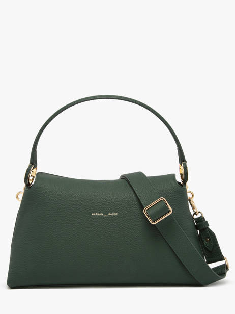 Sac Porté épaule Freesia Cuir Nathan baume Vert eden 4 vue secondaire 4
