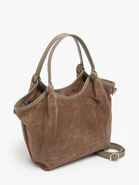 Shoulder Bag Velvet Caviar Leather Milano Brown velvet caviar VC241111 other view 2