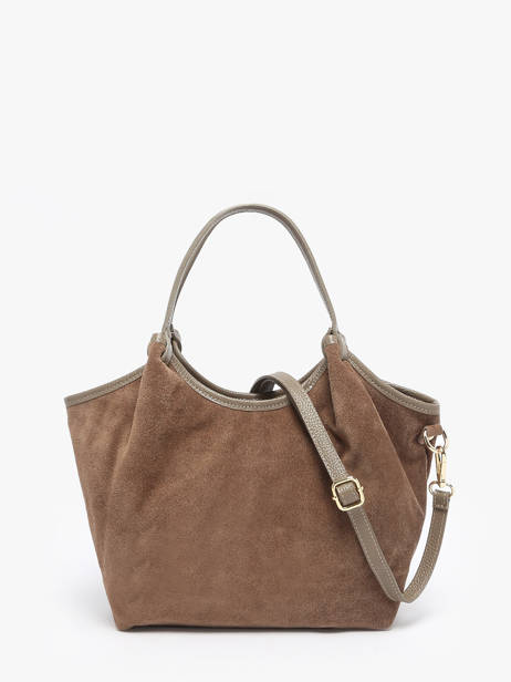 Shoulder Bag Velvet Caviar Leather Milano Brown velvet caviar VC241111 other view 4