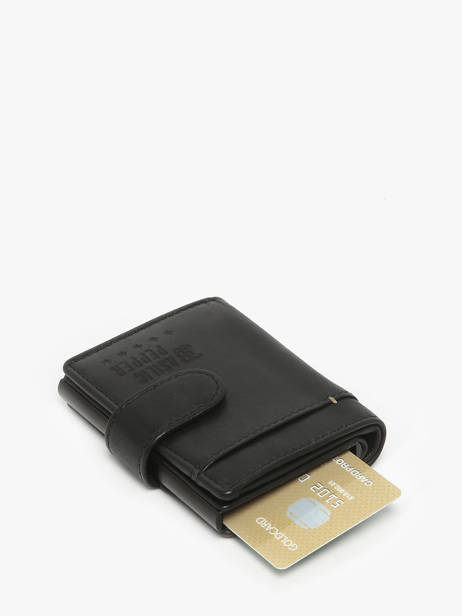 Porte Cartes Cuir Basilic pepper Noir traveler BTRA96 vue secondaire 2