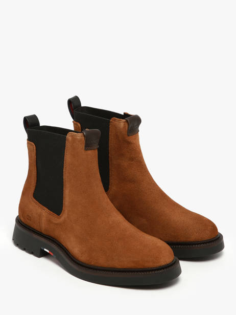 Chelsea Boots En Cuir Tommy hilfiger Marron men 5592GVQ vue secondaire 1