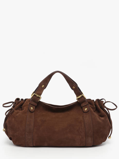 Sac Port paule Folk Cuir Gerard darel Marron folk DCS01407