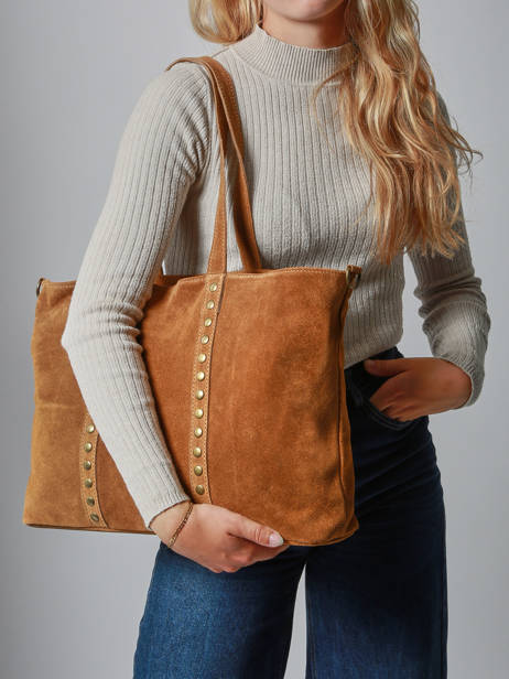 Sac Porté épaule Velvet Milano Marron velvet VE24113 vue secondaire 1