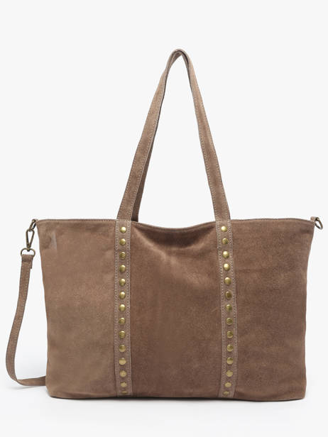Sac Porté épaule Velvet Cuir Milano Beige velvet VE24113