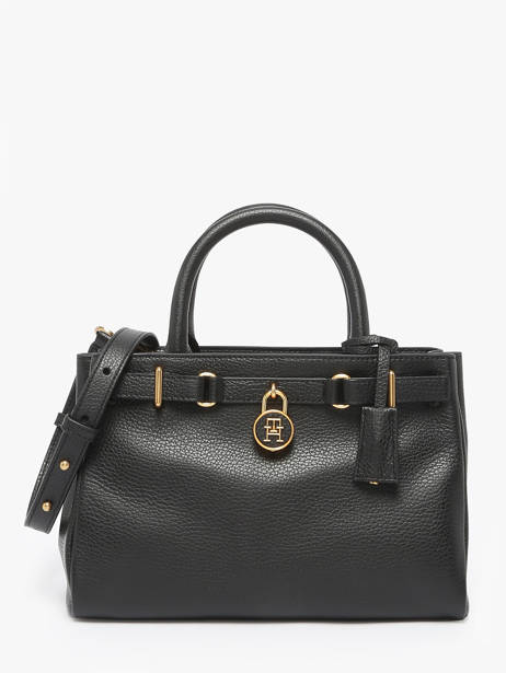 Satchel American Icon Leather Tommy hilfiger Black american icon AW17926