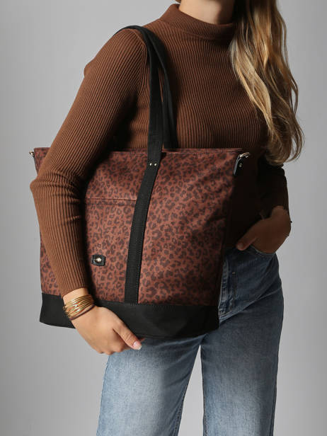 Sac Porté épaule Leonie Polyester Hexagona Marron leonie 5120195 vue secondaire 1