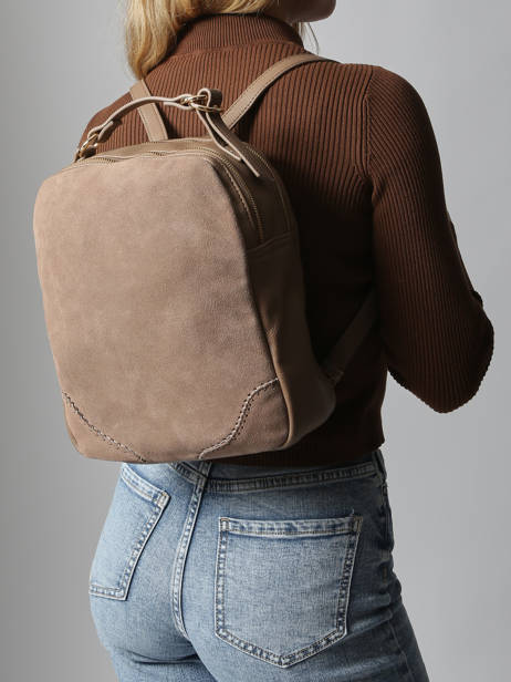 Sac à Dos Torrow Beige brodery TBRO02 vue secondaire 1