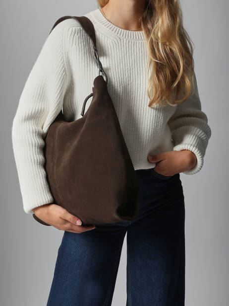 Sac Porté épaule Leather Cuir Biba Marron leather JAP2L vue secondaire 1