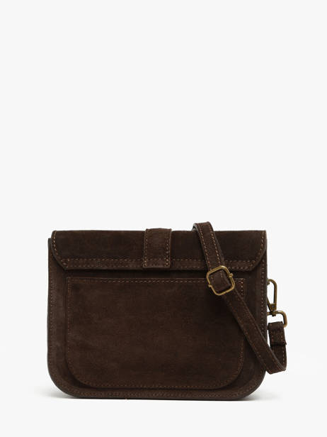 Shoulder Bag Velvet Leather Milano Brown velvet VE25063 other view 4