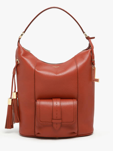 Sac Port� �paule Premier Flirt Cuir Lancel Rouge premier flirt A13789