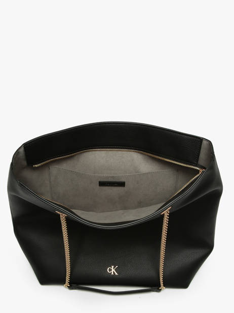 Sac Porté épaule Minimal Mono Polyester Recyclé Calvin klein jeans Noir minimal mono 4F3204G vue secondaire 3