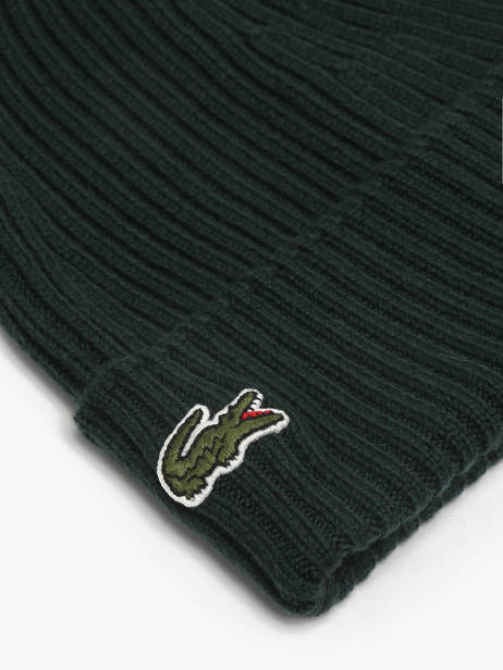Beanie Lacoste Green accessoires RB000100 other view 1