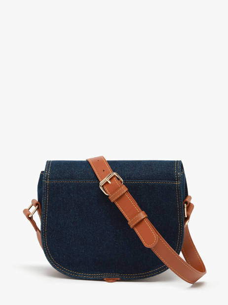 Le Bohémien Denim Brut Crossbody Bag Paul marius Blue denim brut BOHEMDEB other view 4