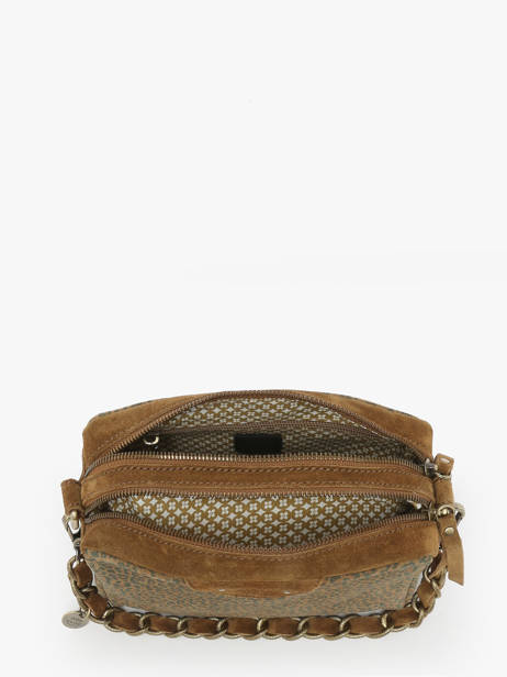 Sac Bandoulière Vintage Cuir Mila louise Marron vintage 23673PA vue secondaire 3