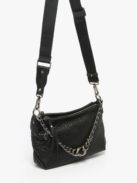 Shoulder Bag Vintage Leather Mila louise Black vintage 3864E other view 2