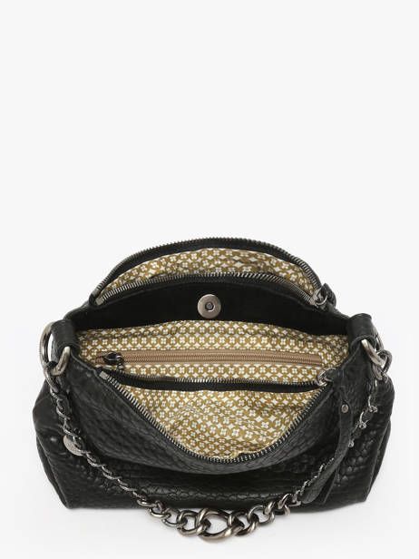 Shoulder Bag Vintage Leather Mila louise Black vintage 3864E other view 3
