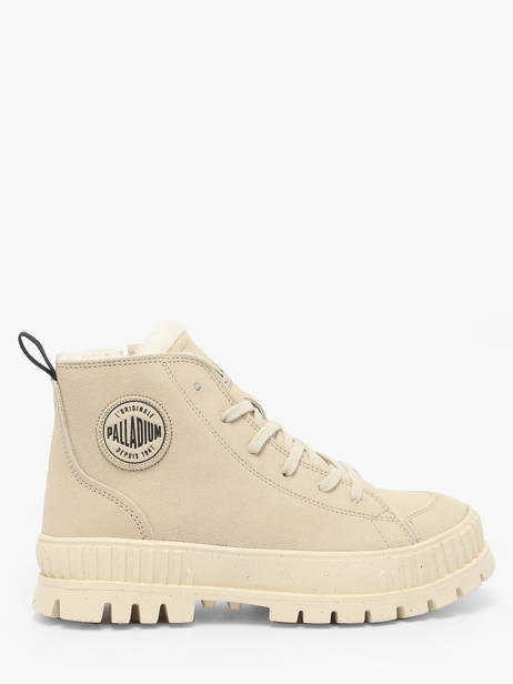 Boots In Leather Palladium Beige women 74353210