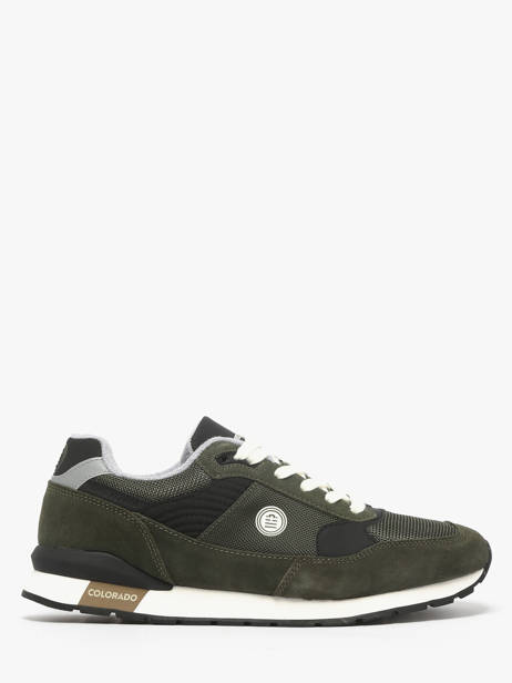 Sneakers En Cuir Serge blanco Vert men CHA2360P