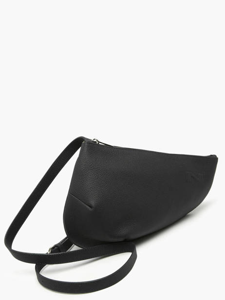 Sac Bandoulière Large City Perle Cuir Nathan baume Noir n city 1 vue secondaire 2