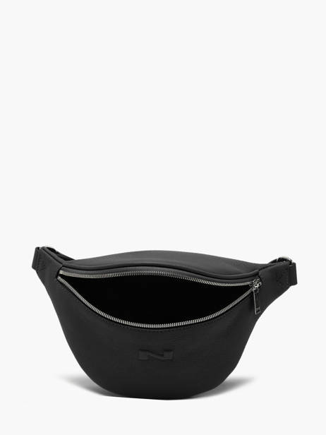 Sac Banane Small Derby Cuir Nathan baume Noir n city 25 vue secondaire 3