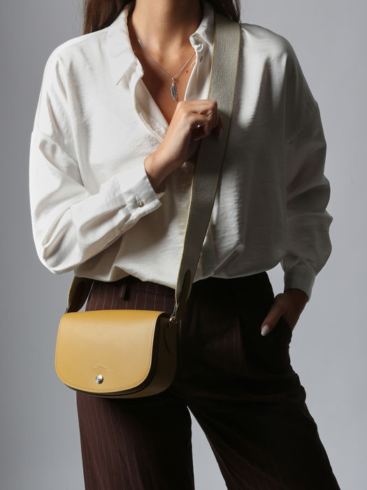 Longchamp Epure timeless Sacs porté travers Jaune
