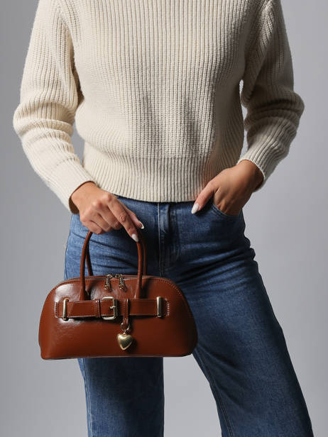 Shoulder Bag London Patent Miniprix Brown london KJ62072 other view 1