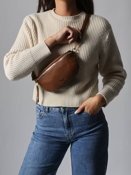 Sac Banane Lulu castagnette Marron zip ZINH vue secondaire 1