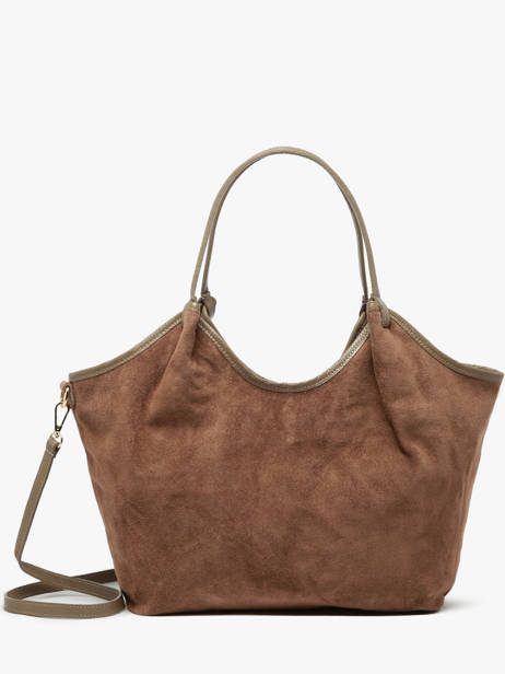 Shoulder Bag Velvet Caviar Leather Milano Brown velvet caviar VC241110