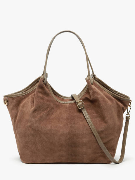 Shoulder Bag Velvet Caviar Leather Milano Brown velvet caviar VC241110 other view 4