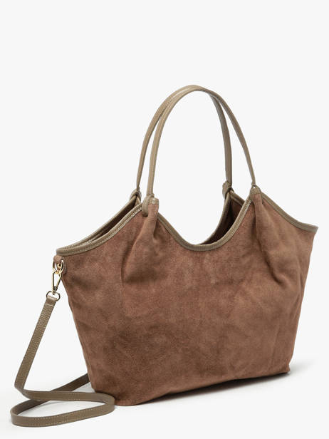 Shoulder Bag Velvet Caviar Leather Milano Brown velvet caviar VC241110 other view 2