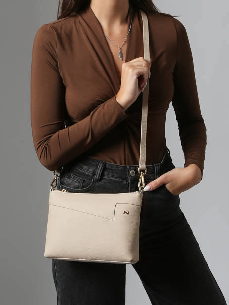 Sac Bandoulière Palma Cuir Nathan baume Beige nathan 27 vue secondaire 1