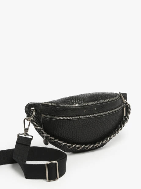 Belt Bag Vintage Leather Mila louise Black vintage 23689EX other view 2