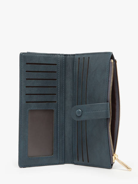 Portefeuille Porte Monnaie David jones Bleu lac P162 vue secondaire 1