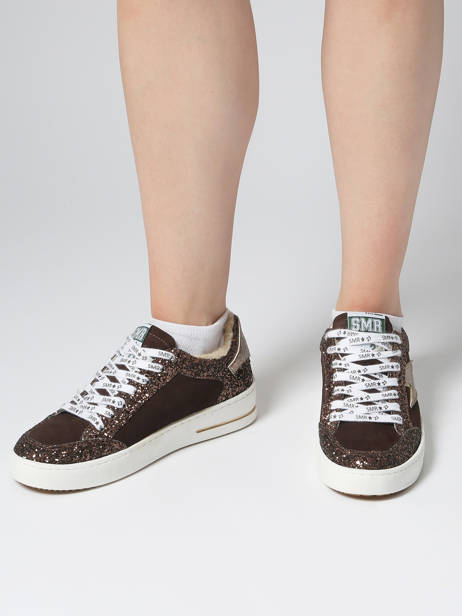 Sneakers Noubar In Leather Semerdjian Brown women NOUBAR other view 1