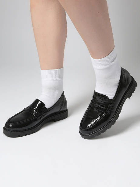 Moccasins In Leather Remonte Black women 2 other view 1