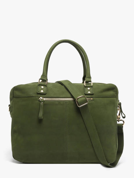 Shopping Bag Vintage Leather Nat et nin Green vintage MACY other view 4