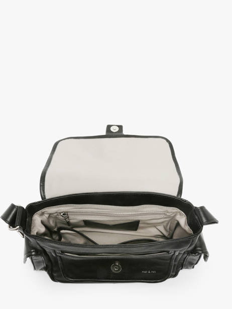 Leather Joy Shoulder Bag Nat et nin Black vintage JOY other view 3