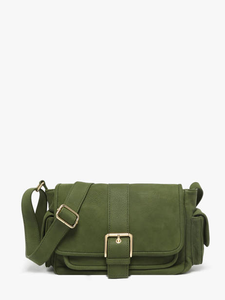 Sac Bandoulière Joy Cuir Nat et nin Vert vintage JOY