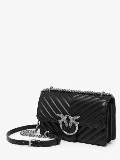 Crossbody Bag Love Bag Quilt Leather Pinko Black love bag quilt A0GK other view 2