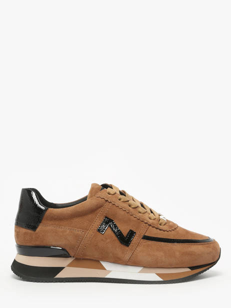 Sneakers In Leather Nathan baume Brown women 52NS1004