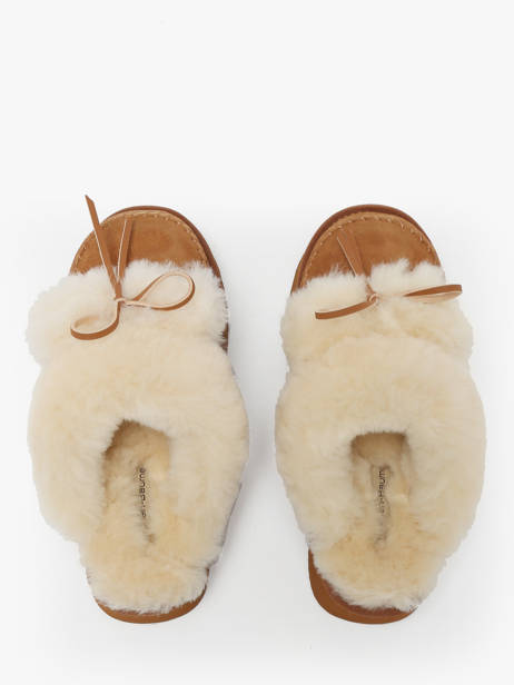 Slippers In Leather Nathan baume Brown women 252N9001 other view 3