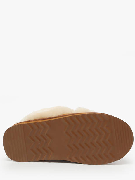 Slippers In Leather Nathan baume Brown women 252N9001 other view 4