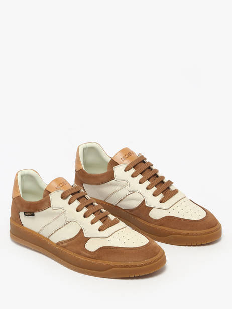 Sneakers In Leather Kost Beige men LEGENDVM other view 1