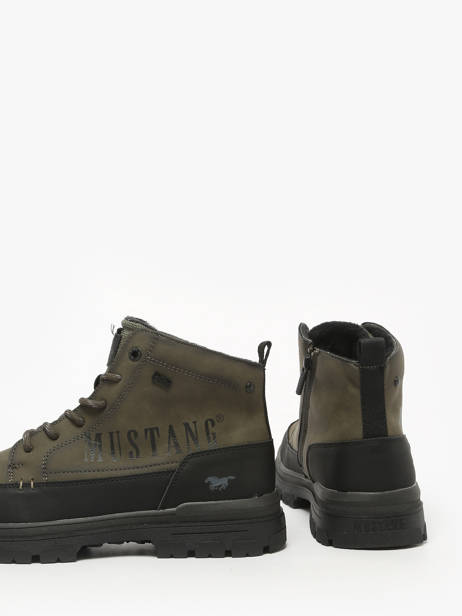 Bottines Mustang Vert men M0101004 vue secondaire 2