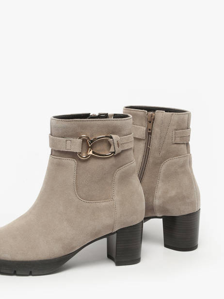 Heeled Boots In Leather Gabor Gray women 39 other view 2