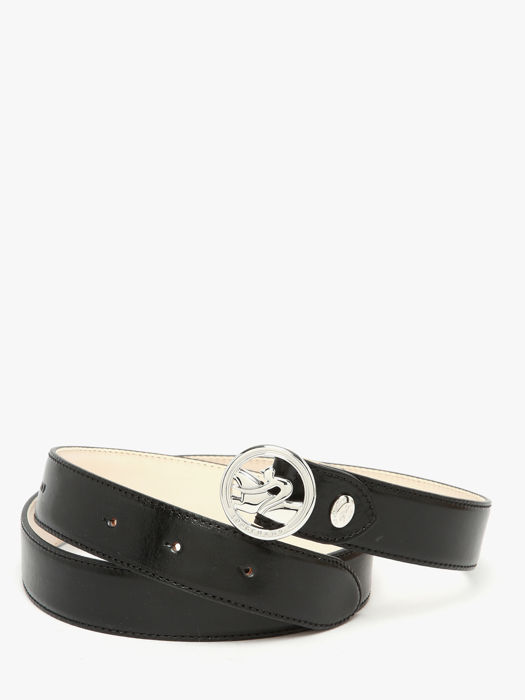 Longchamp Ceinture la médaille Ceinture Noir